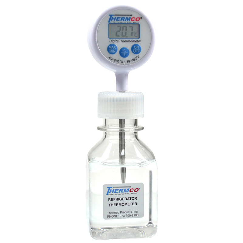 Fridge/Freezer Dual Probe Min/Max Alarm Vaccine Bottle Thermometer -  Thermco Products