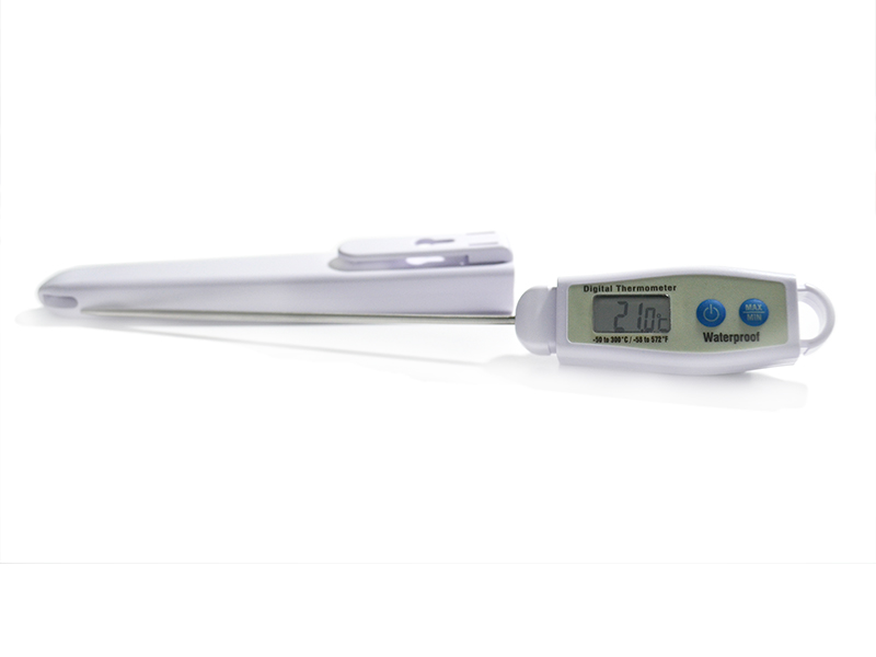DELUXE WATER RESISTANT POCKET 3 1/2" Stem Digital Thermometer