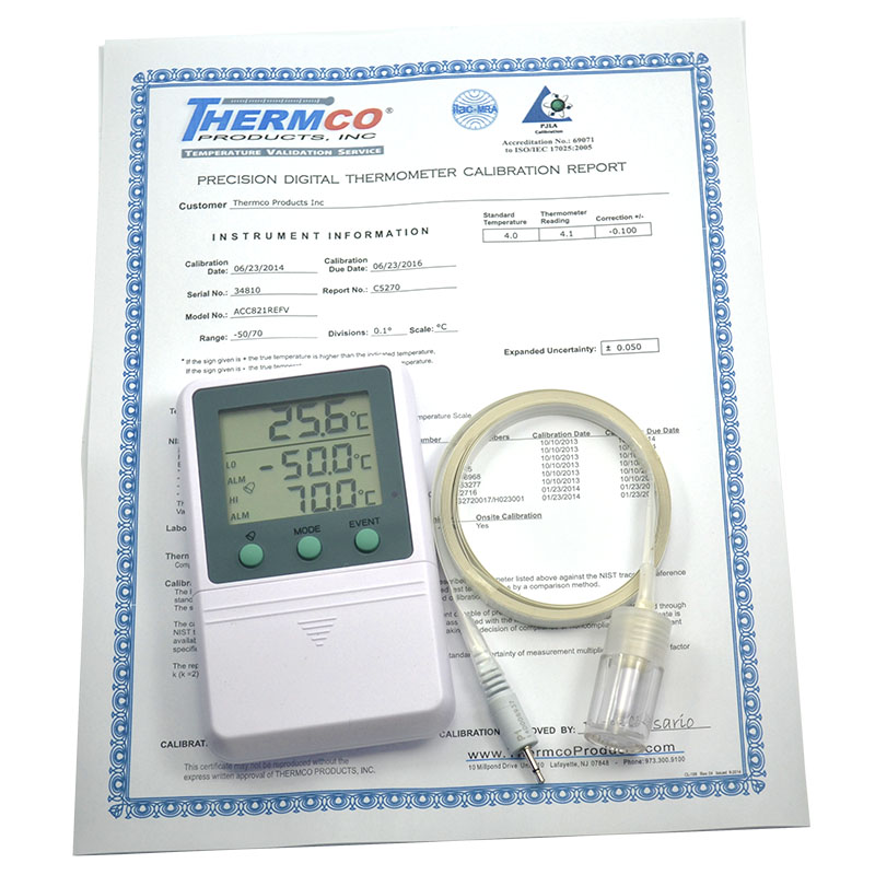 Traceable® High-Accuracy Refrigerator/Freezer Thermometers with Calibration