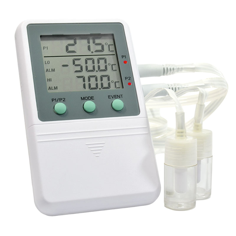 Fisherbrand Traceable Dual Thermometer with Min/Max and Time/Date: Thermometers
