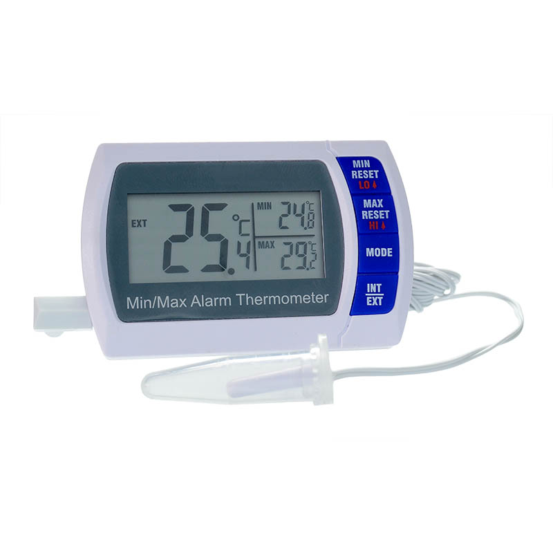 Olipiter Upgrade Freezer Thermometer, Digital Refrigerator Thermometer,  Waterproof Fridge Thermometer with Hook, LCD Display, ℃/℉ Switch + Max/Min