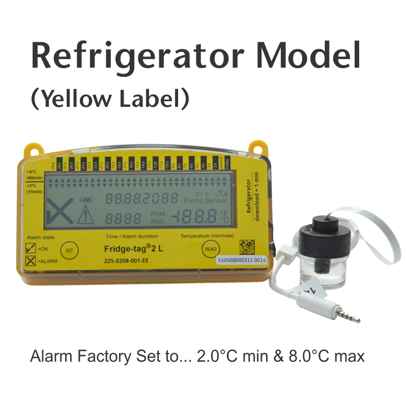 Refrigerator/Freezer Thermometer 2-7/8 Freezer, Refrigerator (2
