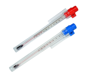 Pocket Test Thermometers - Clear Plastic Case